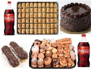 Özel Gün Menüsü Pasta Baklava Ekler ve Kuru Pasta Avantaj Paketi